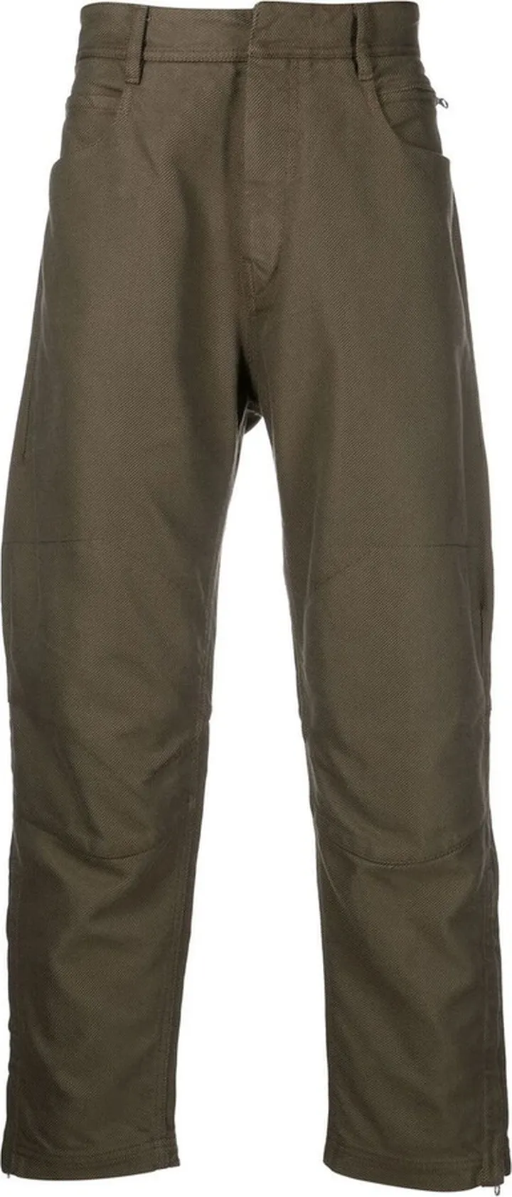 Straight-Leg Cropped Trousers