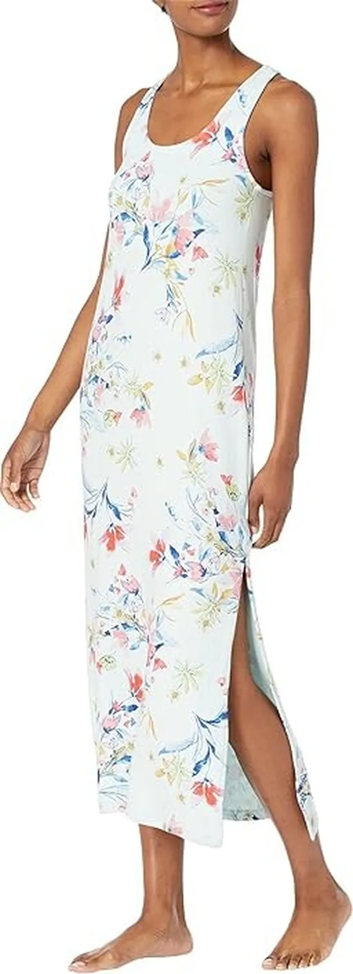 P.J. Salvage Budding Bouquet Gown with Shelf Bra (Aqua) Women's Pajama