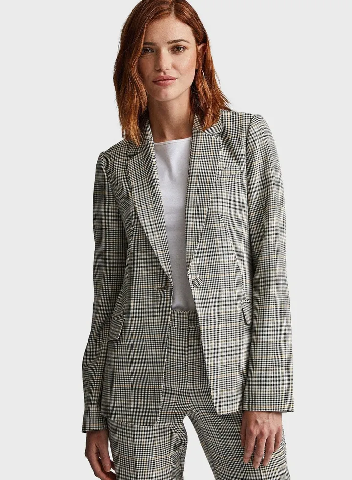 Checked Blazer