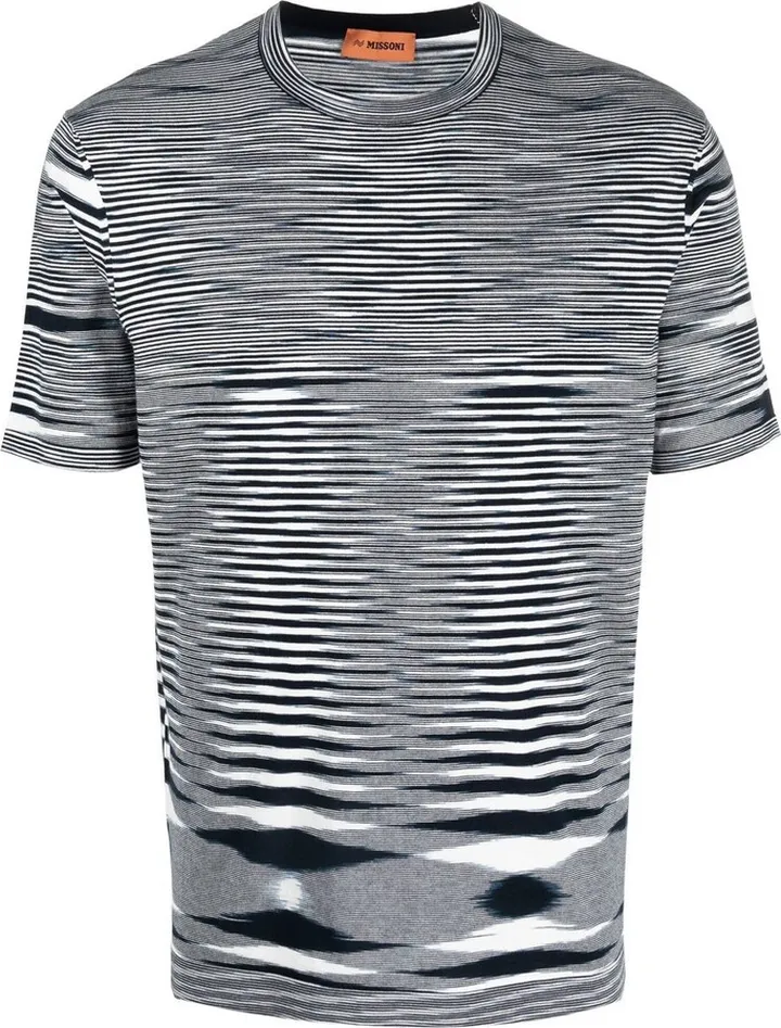 geometric-print cotton T-shirt