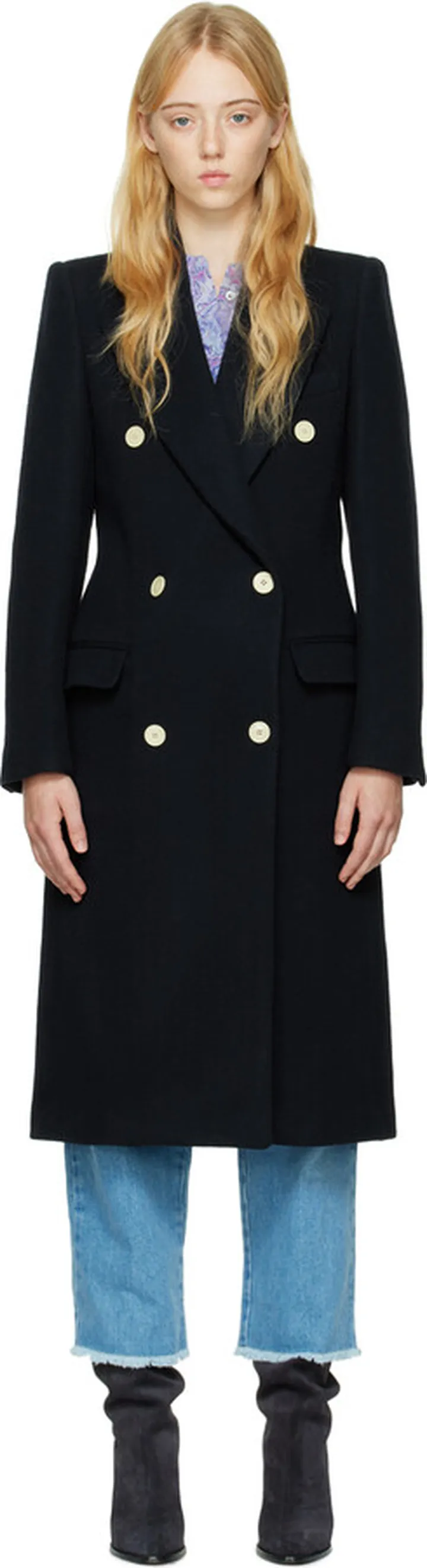 Isabel Marant Navy Enarryli Coat