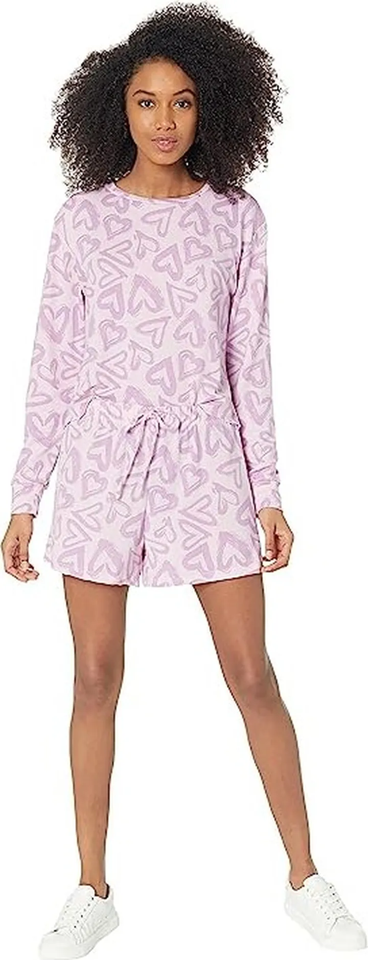 Catherine Malandrino Pullover Short Lounge Set (Orchid Bouquet) Women's Pajama Sets