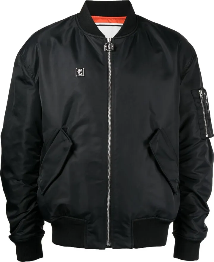 Logo-Plaque Bomber Jacket