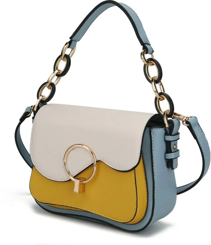 Fantasia Solid Crossbody Handbag