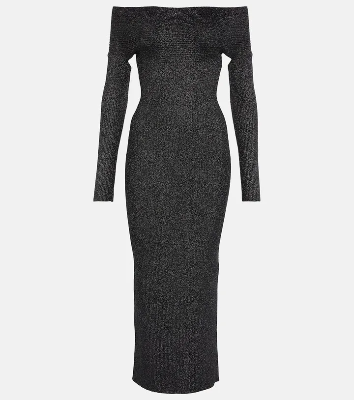 Marisole off-shoulder midi dress