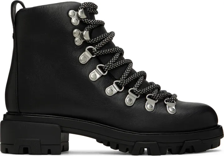 rag & bone Black Shiloh Hiker Ankle Boots