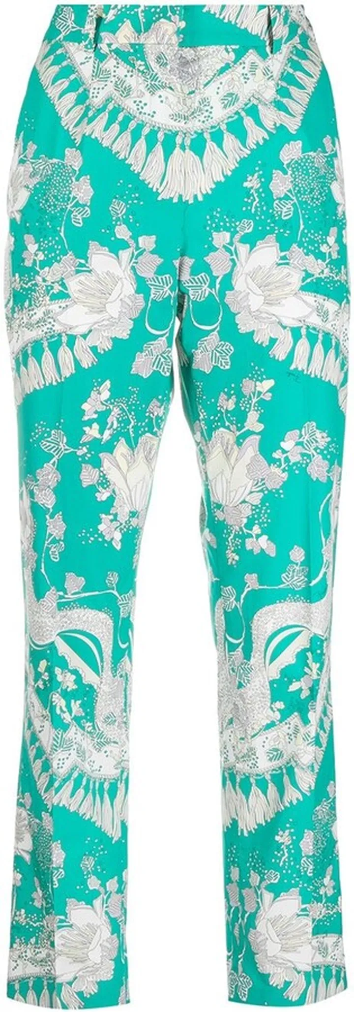 Rugiada print high-waist trousers
