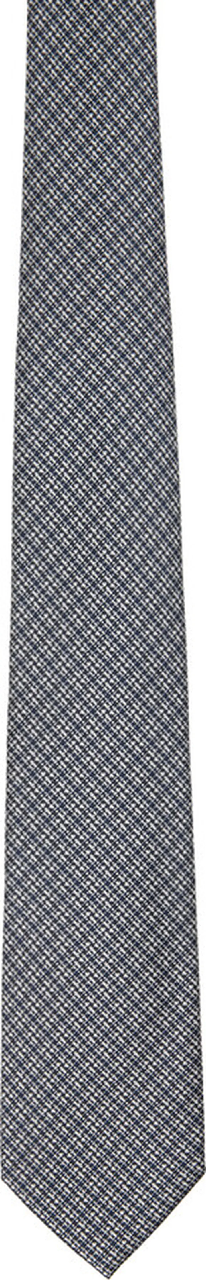 TOM FORD Black & Blue Jacquard Tie