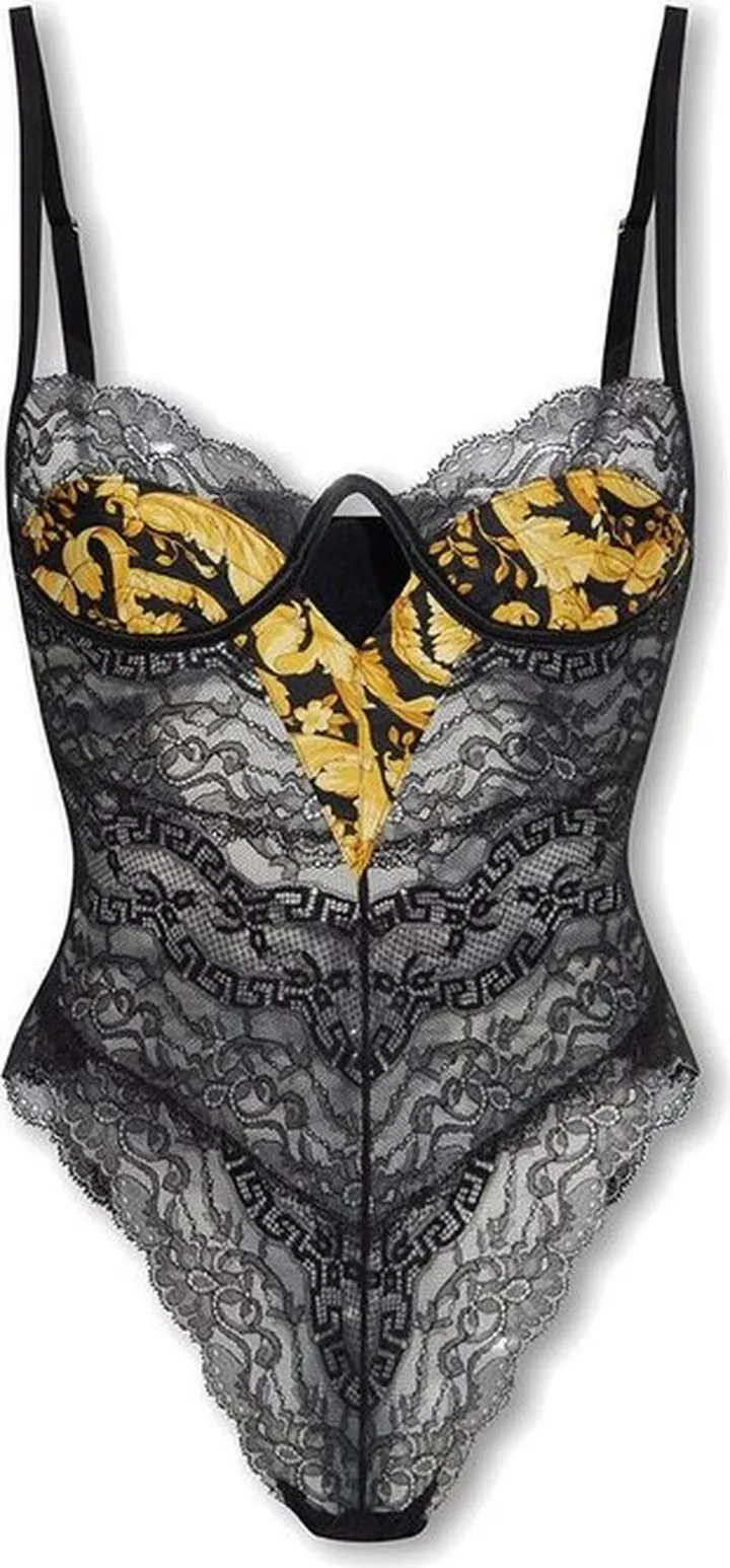 Versace Lace Sleeveless Bodysuit