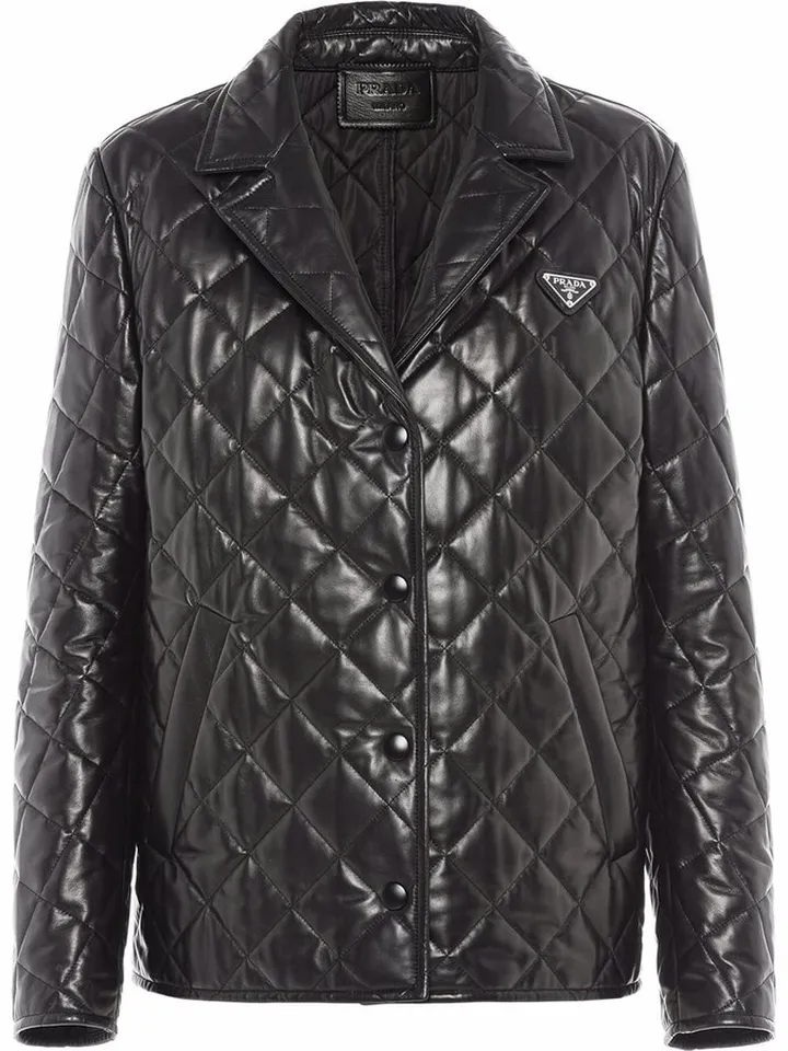 Logo-Plaque Diamond-Quilted Jackets