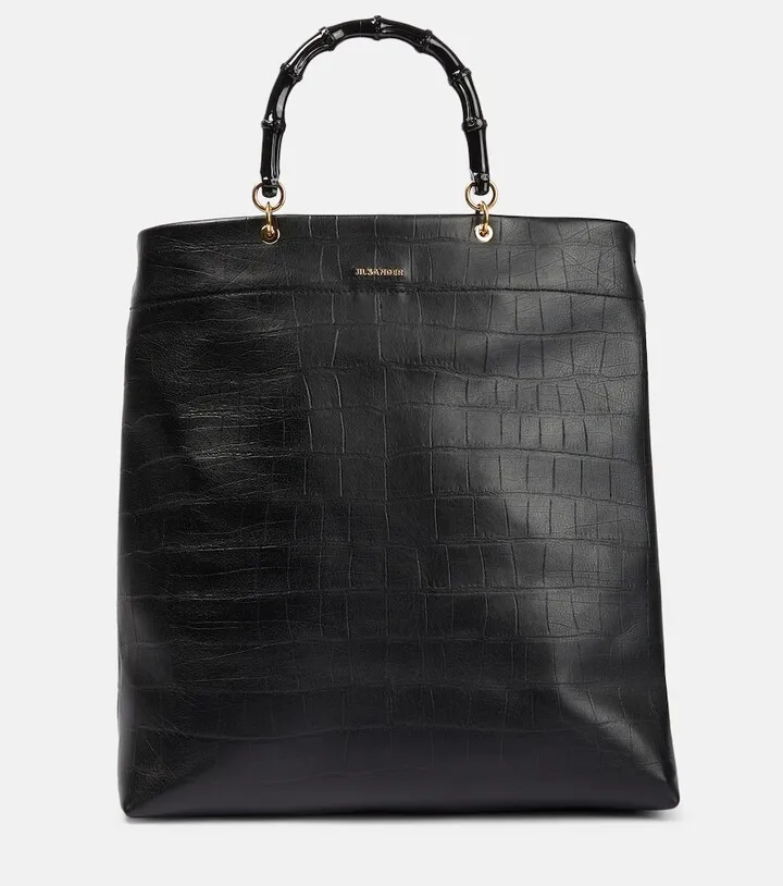 Bamboo Medium leather tote bag