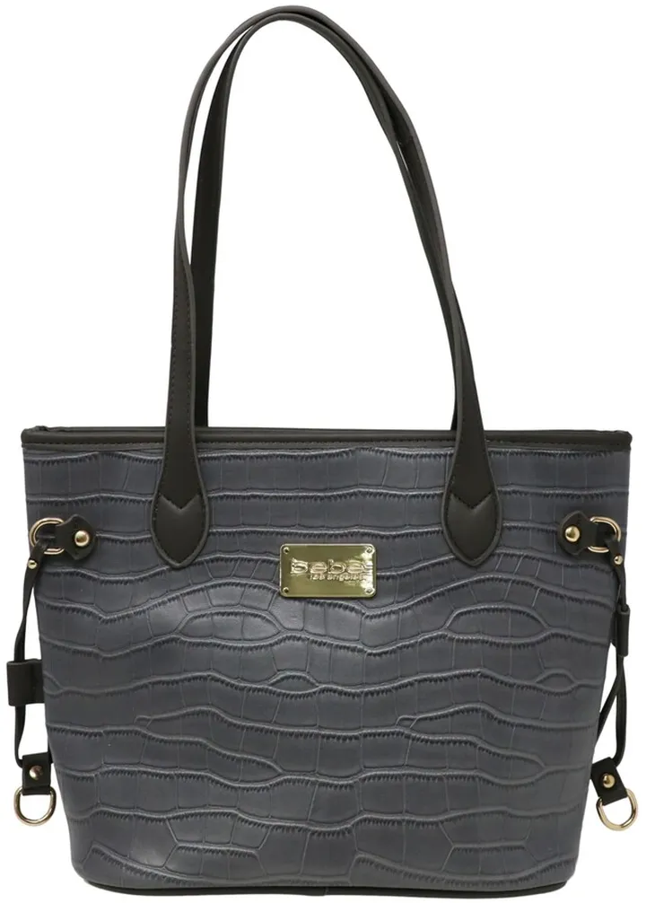 Bebe Micca Croco Tote