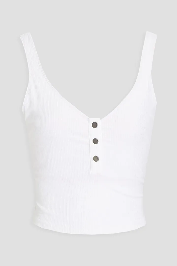 Ribbed jersey tank
