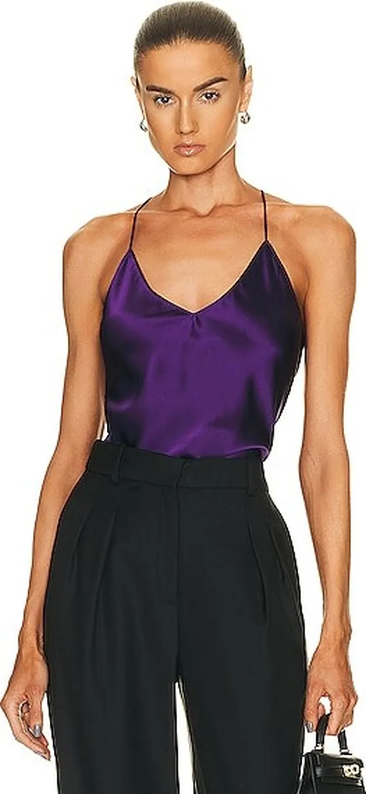 NILI LOTAN Desiree Cami Top in Purple