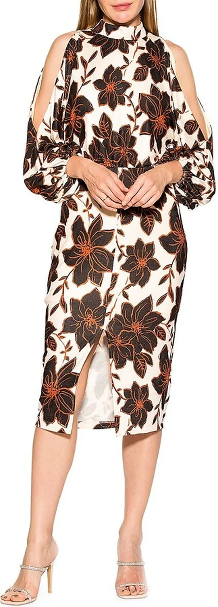 Cold Shoulder Jersey Dress