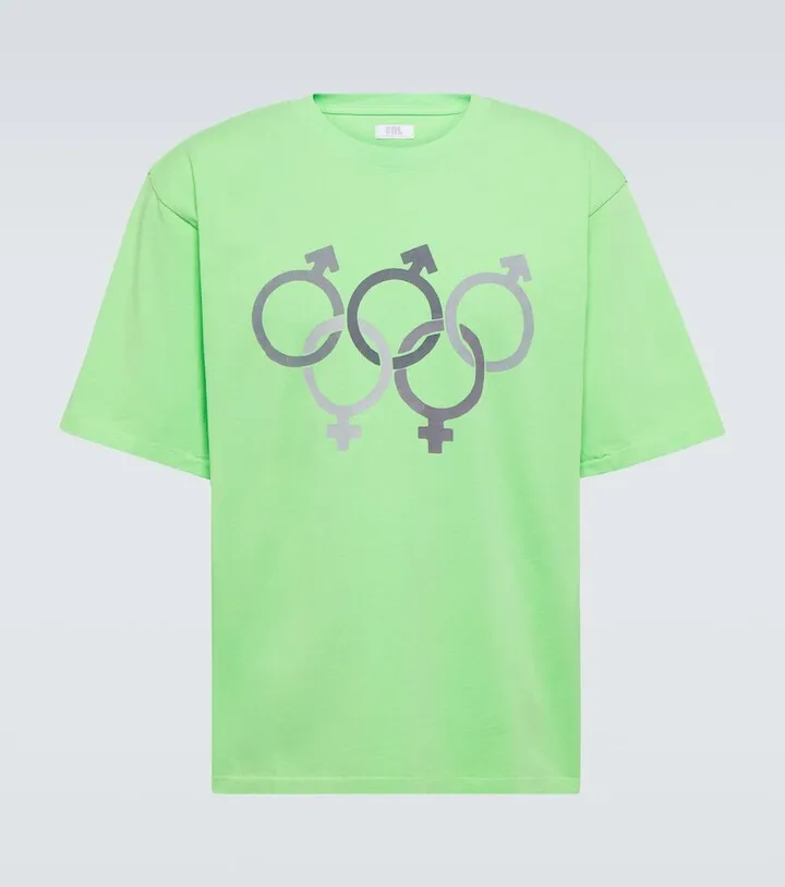 Printed cotton jersey T-shirt
