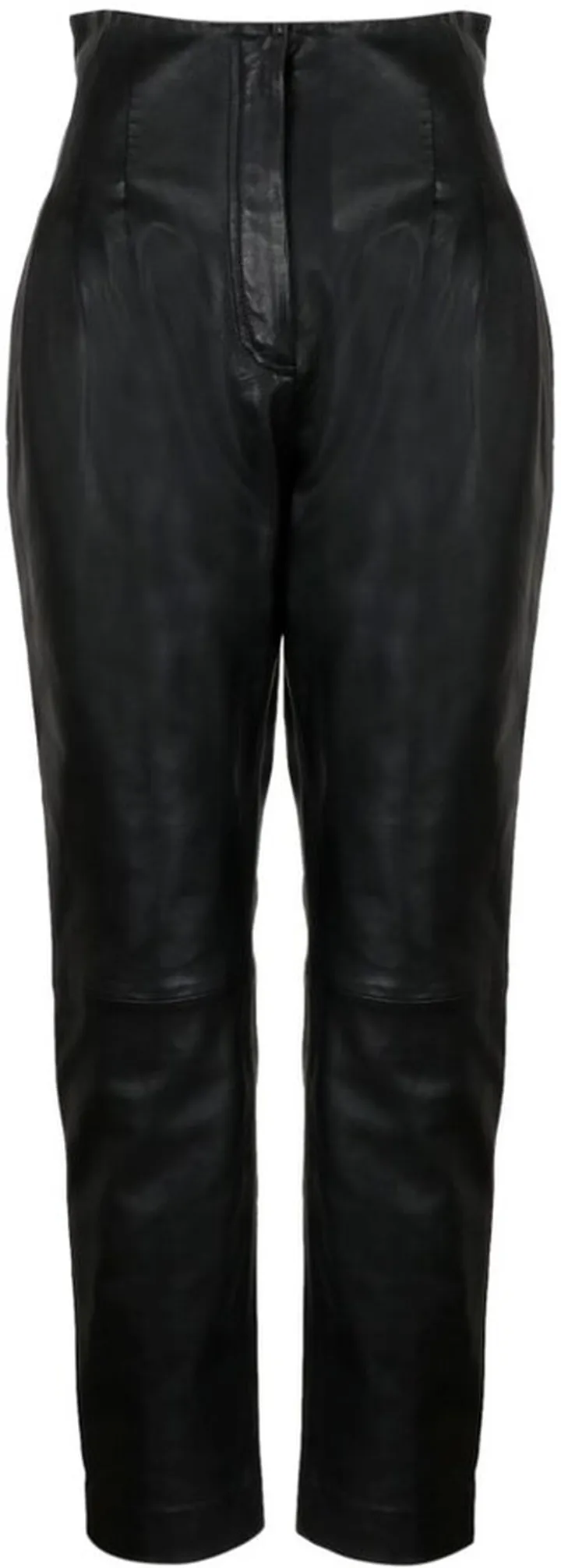 Alberta Ferretti High-Waisted Leather Trousers