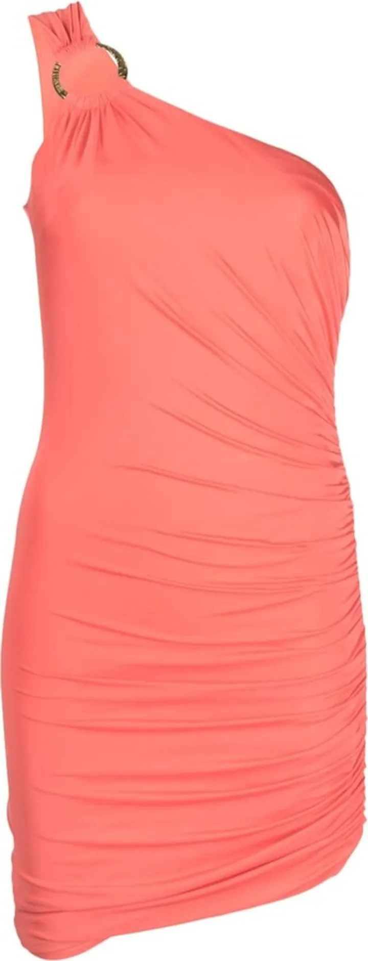 Draped One-Shoulder Minidress
