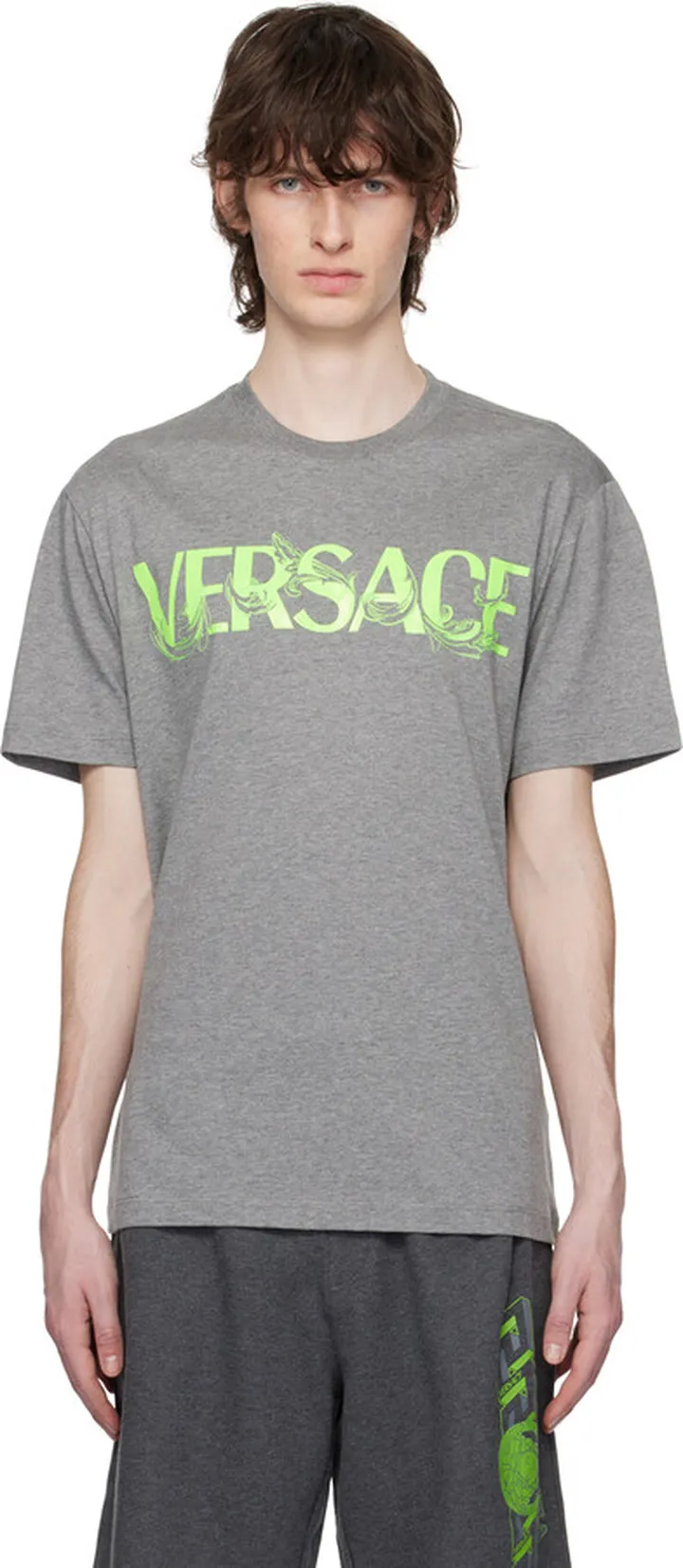 Versace Gray Barocco T-Shirt