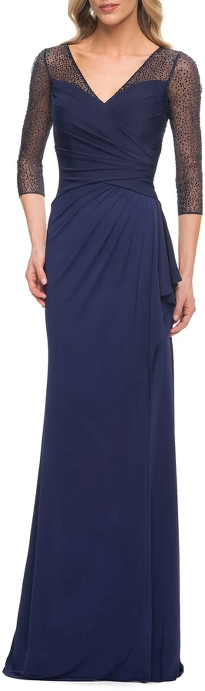 Sequin Jersey Gown