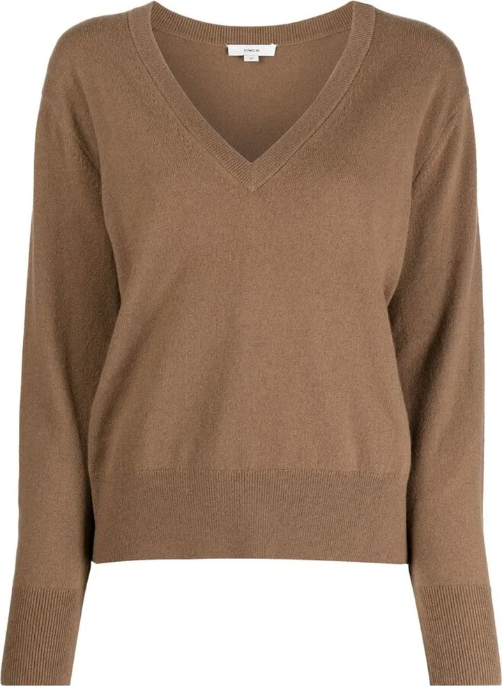 V-Neck Long Sleeve Jumper