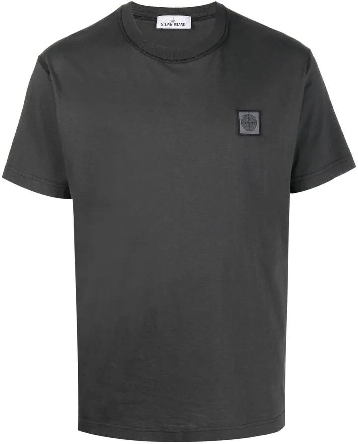 logo-patch cotton T-shirt
