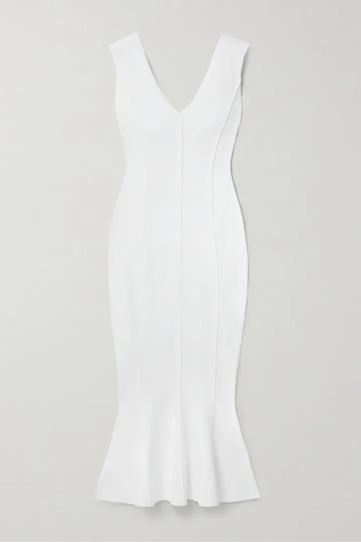 Norma Kamali - Grace Stretch-jersey Midi Dress - White