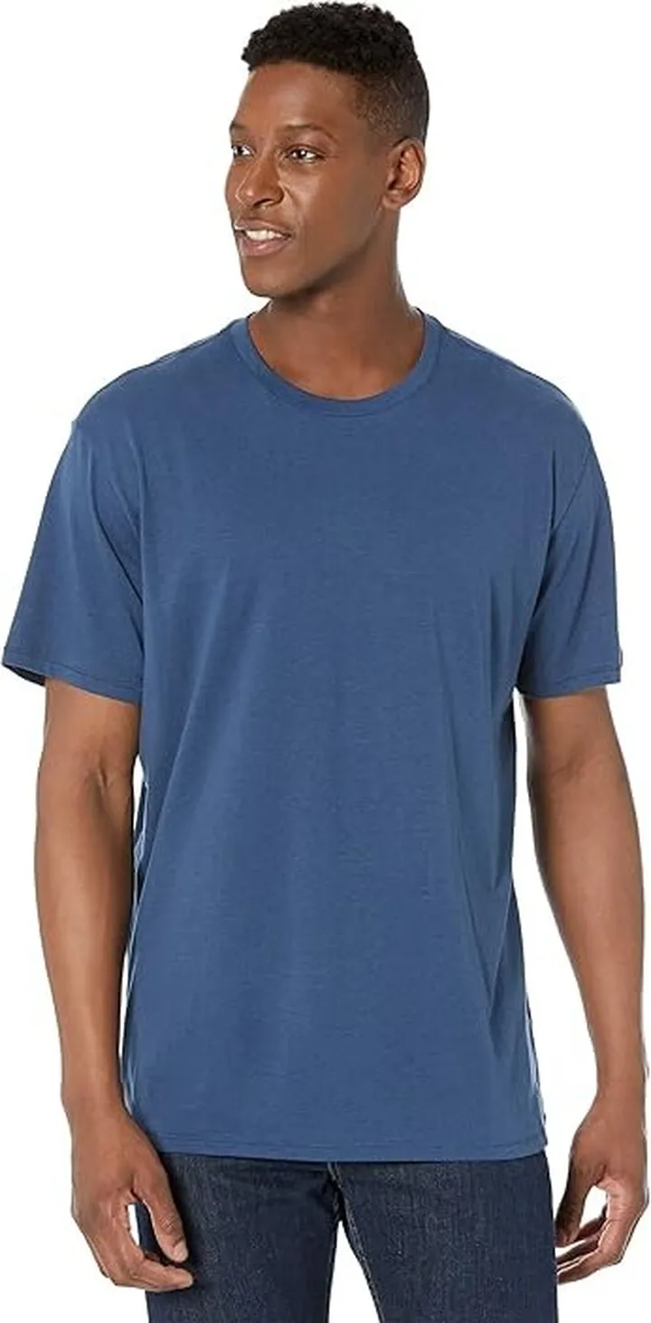 The North Face Terrain Short Sleeve Tee (Shady Blue) Men's Clothing