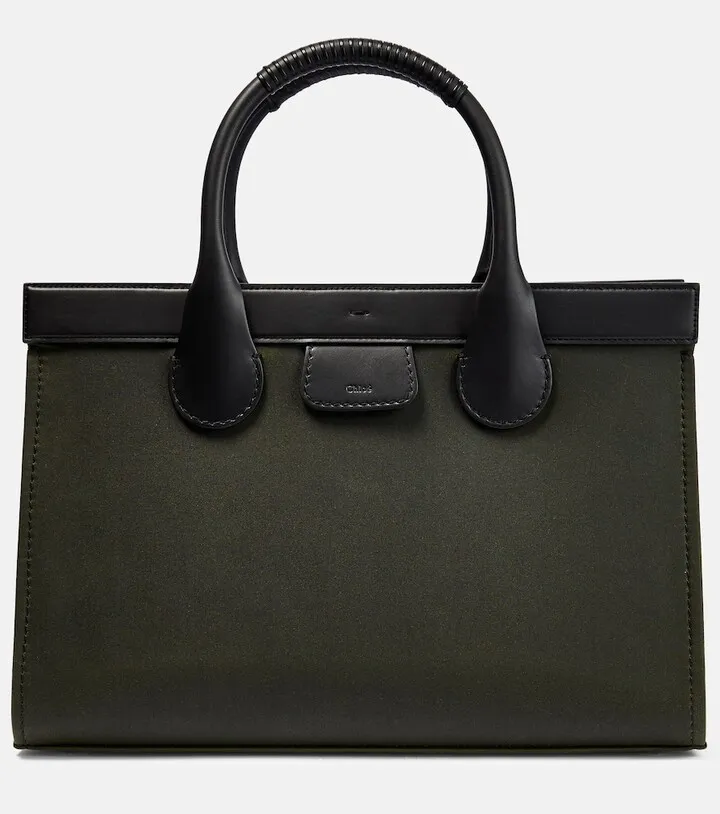 Edith Large leather-trimmed tote bag