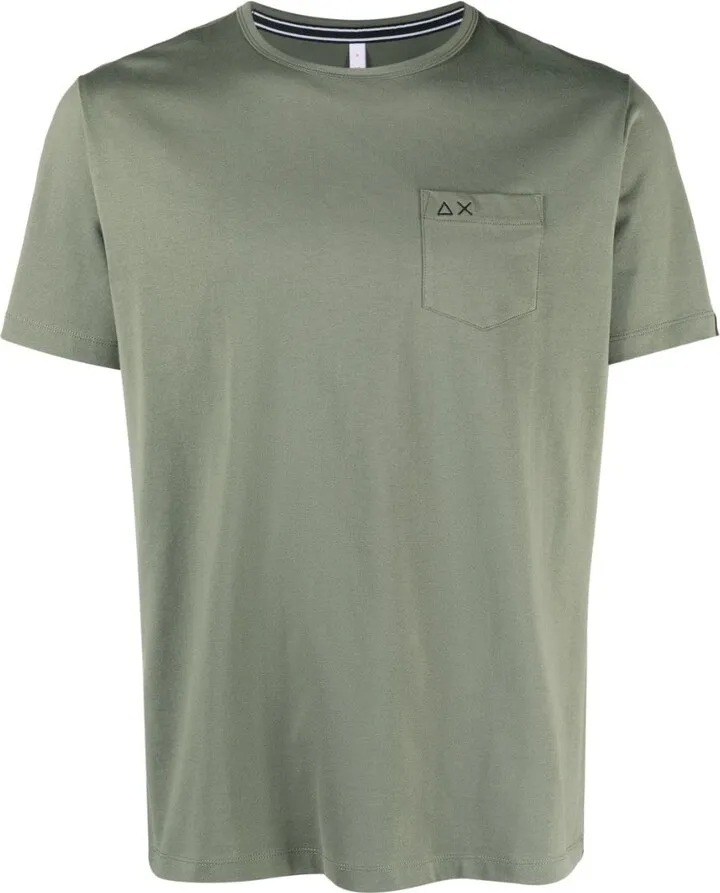 patch-pocket cotton T-shirt