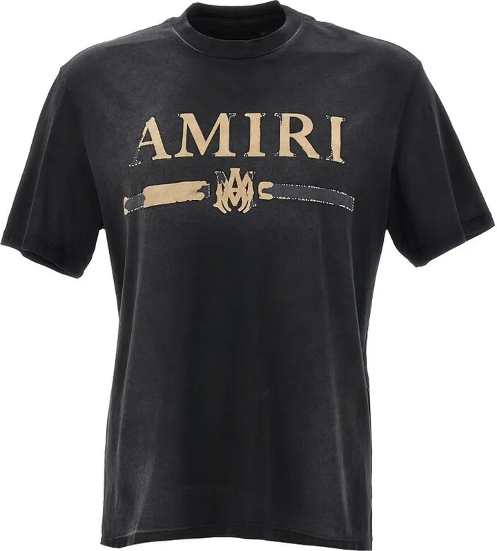 Amiri Logo Printed Crewneck T-Shirt