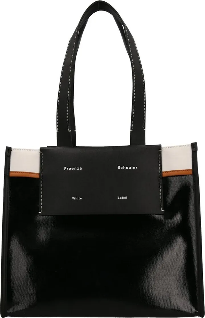 Proenza Schouler White Label Morris Logo Printed Tote Bag