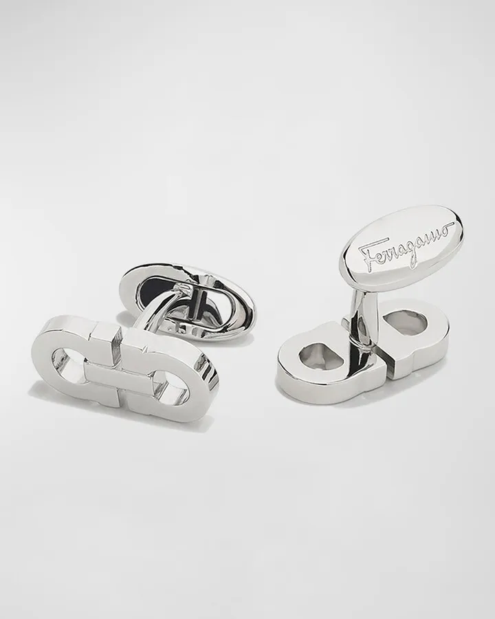 Men's Double Gancini Cufflinks