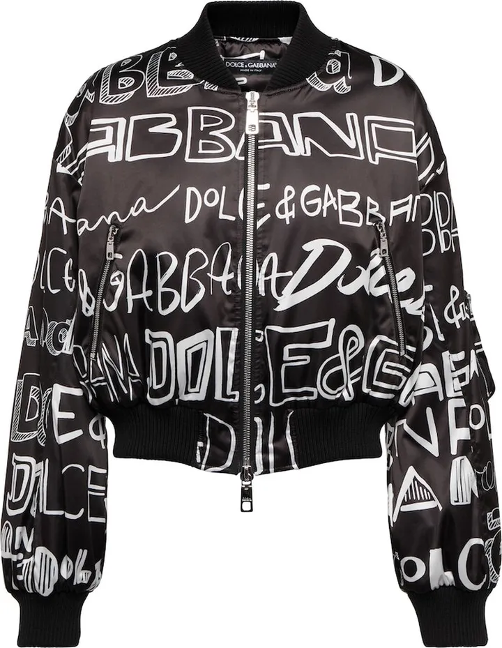 Printed bomber jacket