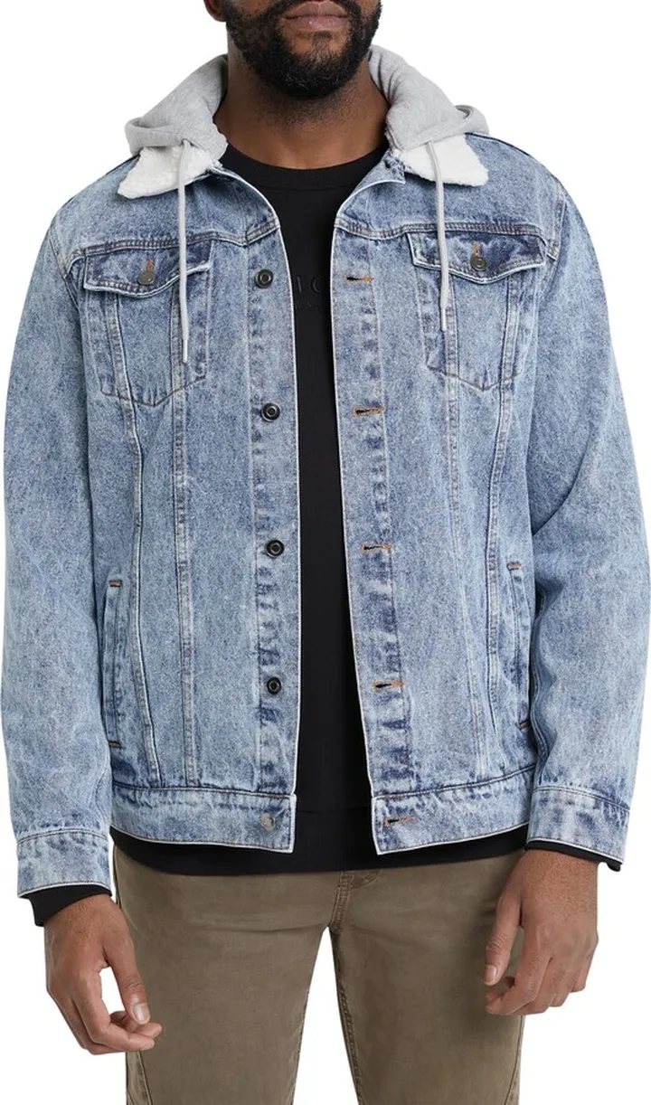 Colorado Hooded Cotton Denim Trucker Jacket