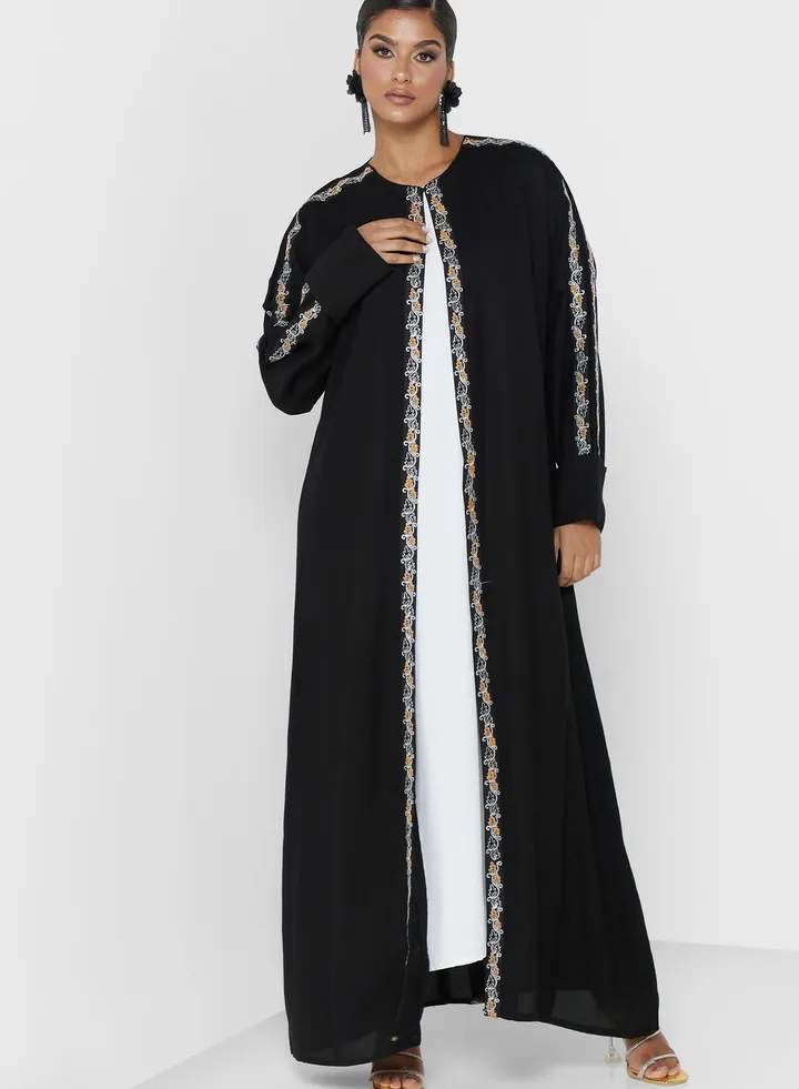 Embellished Detail Abaya