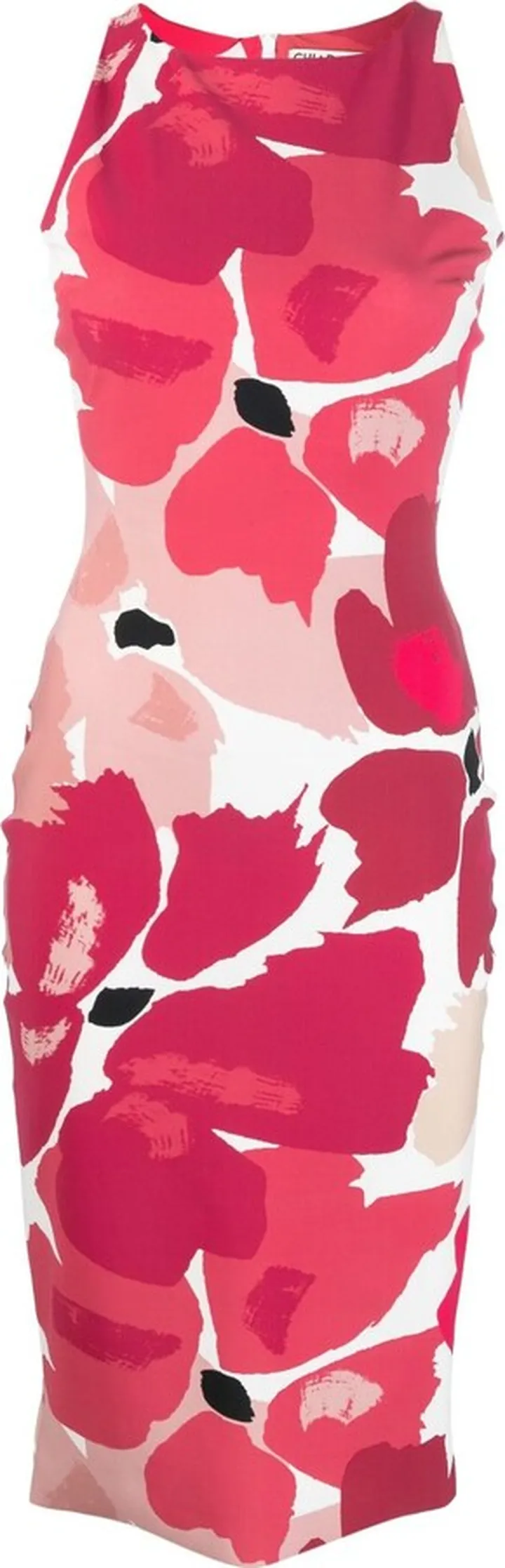 Cut-Out Floral Sheath Dress