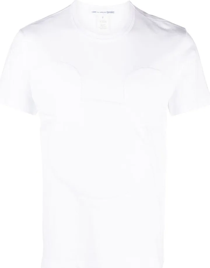 logo-embossed crew-neck T-shirt