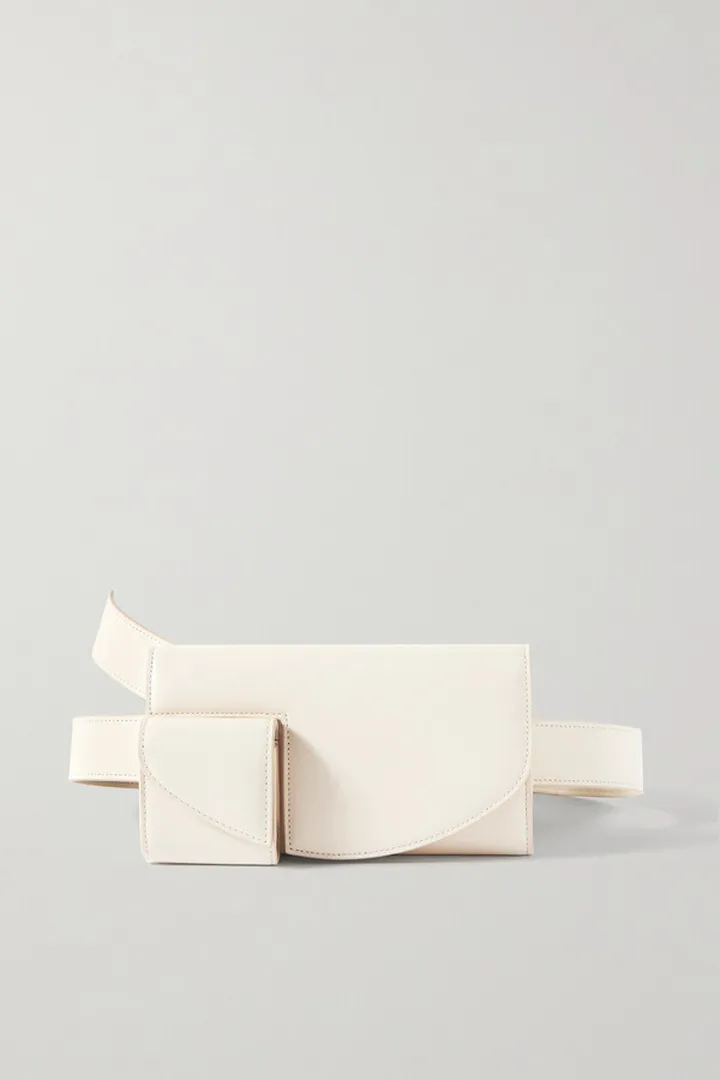 The Row - Horizontal Leather Belt Bag - White