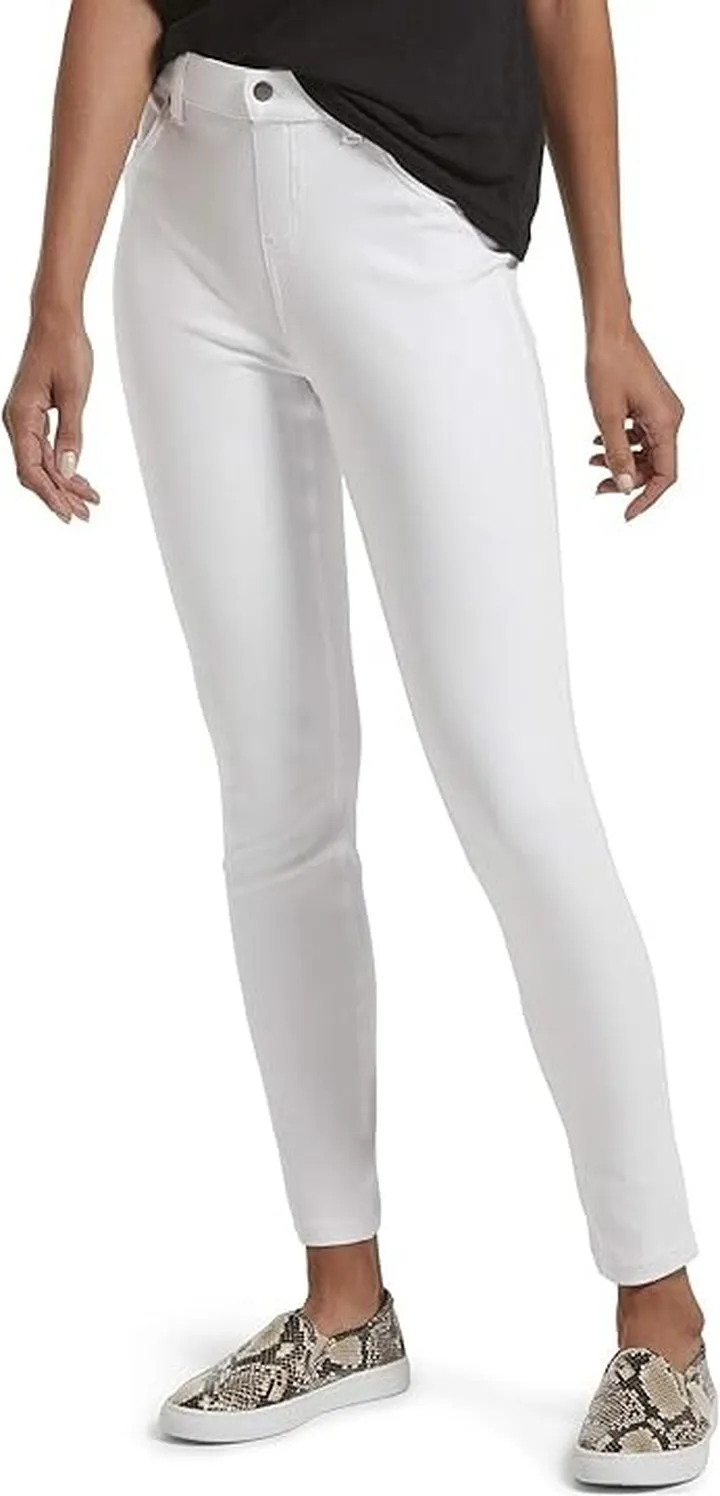 HUE High-Waist Ultra Soft Denim Leggings (White) Women's Jeans