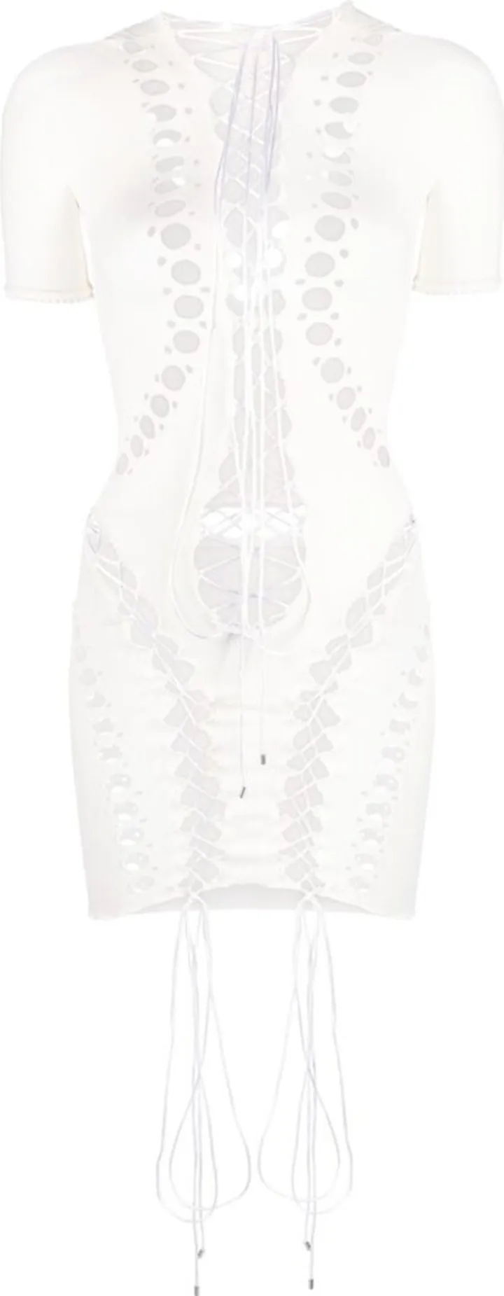 White Dolly Cut-Out Mini Dress