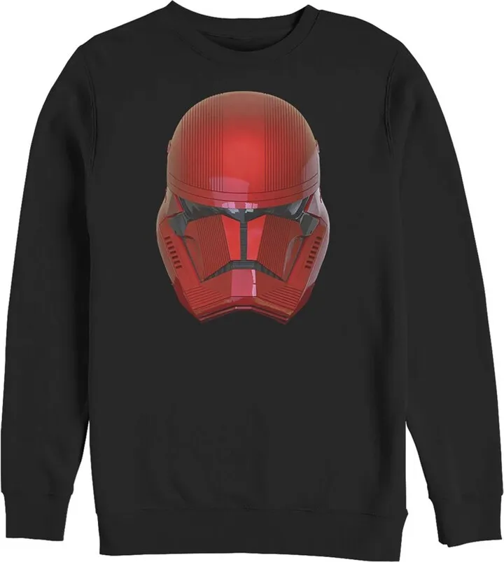 Men's Star Wars: The Rise of Skywalker Sith Trooper Helmet Sweatshirt - Black - Small