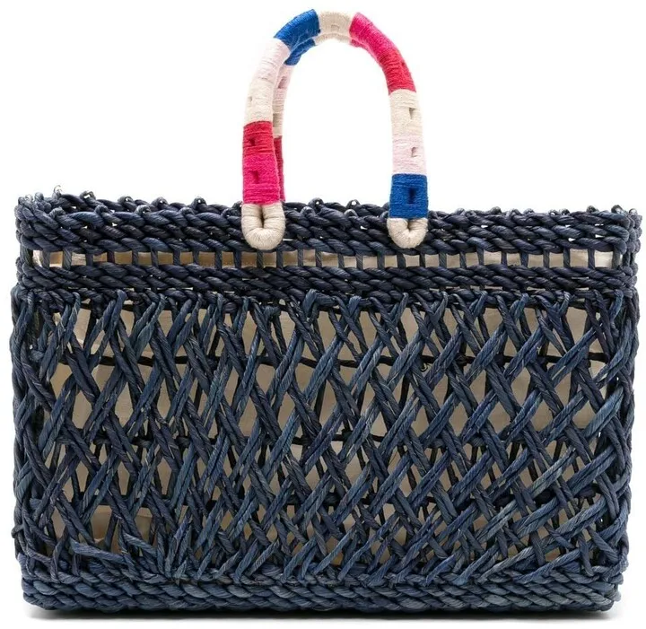 Mia woven straw tote bag