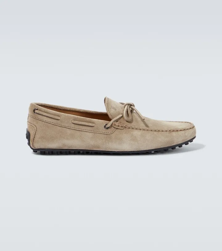 Gommino suede loafers