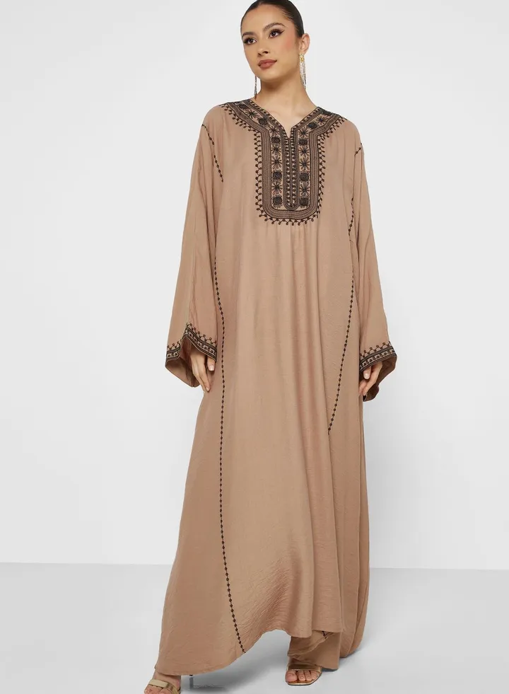 Embroidery Detail Abaya