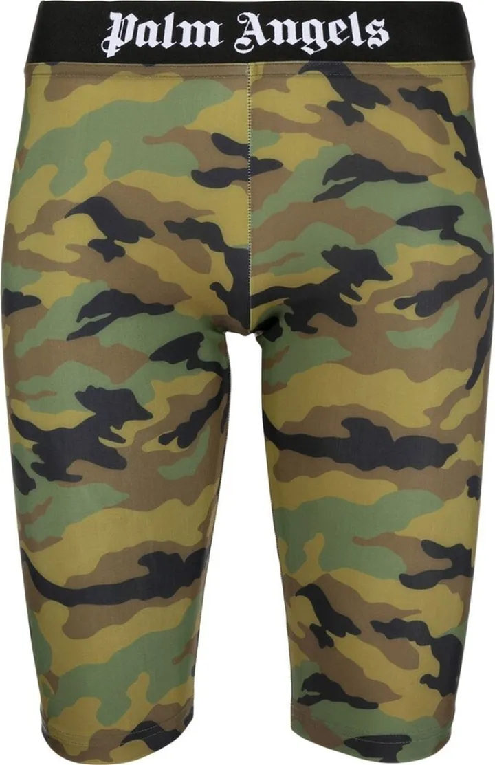 Camouflage-Print Cycling Shorts