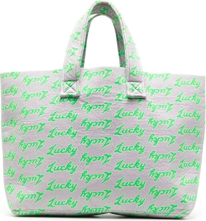 all-over Lucky-print tote bag