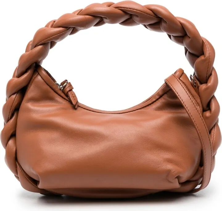 HEREU- Espiga Mini Braided Handle Leather Handbag