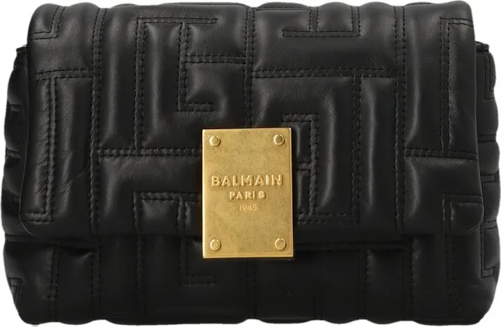 Balmain Quilted Mini 1945 Soft Bag
