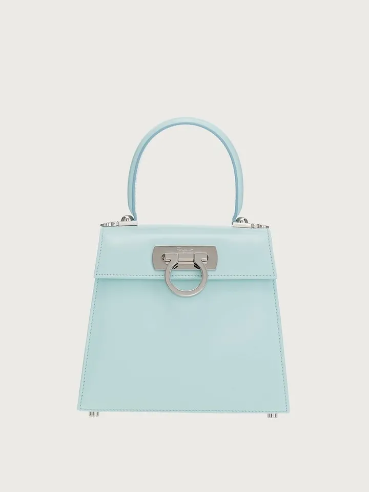 Ferragamo Women Iconic Top Handle (S) Blue